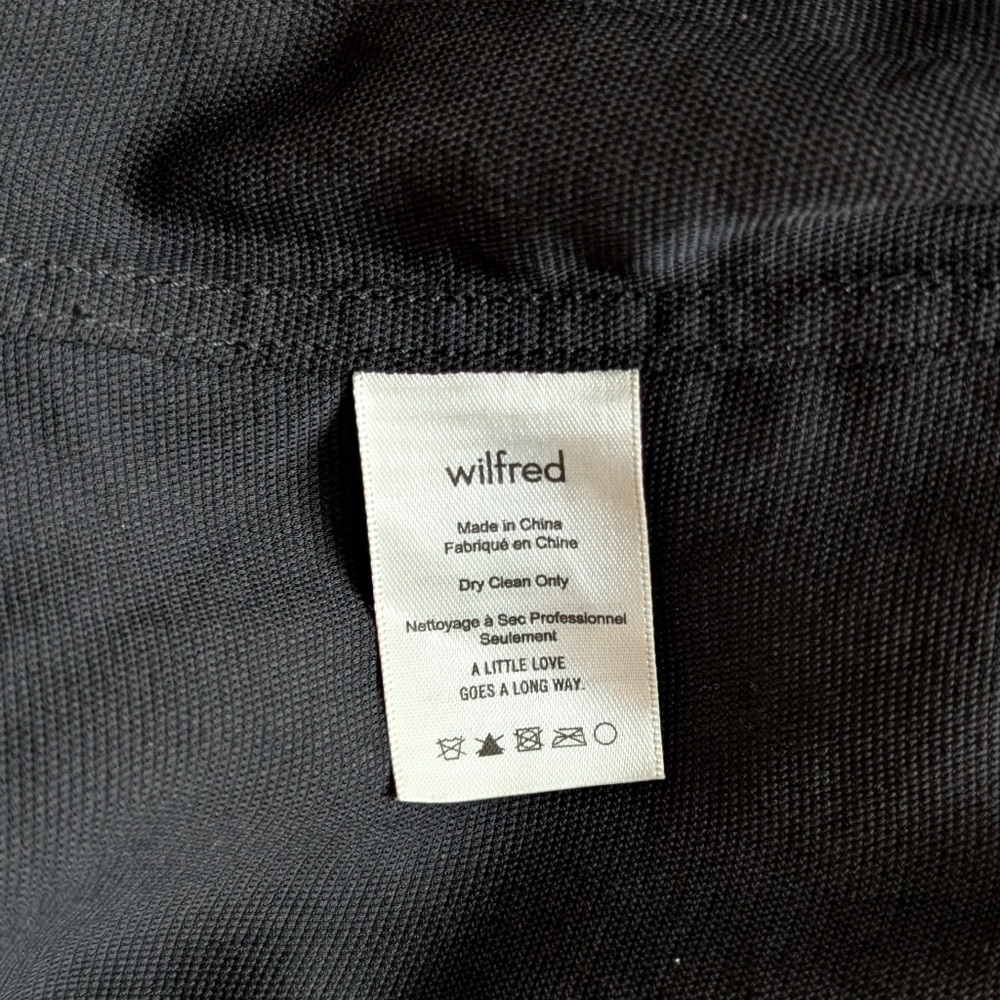Aritzia Wilfred Kamille Bomber Jacket - Black, Size M - Picture 6 of 12